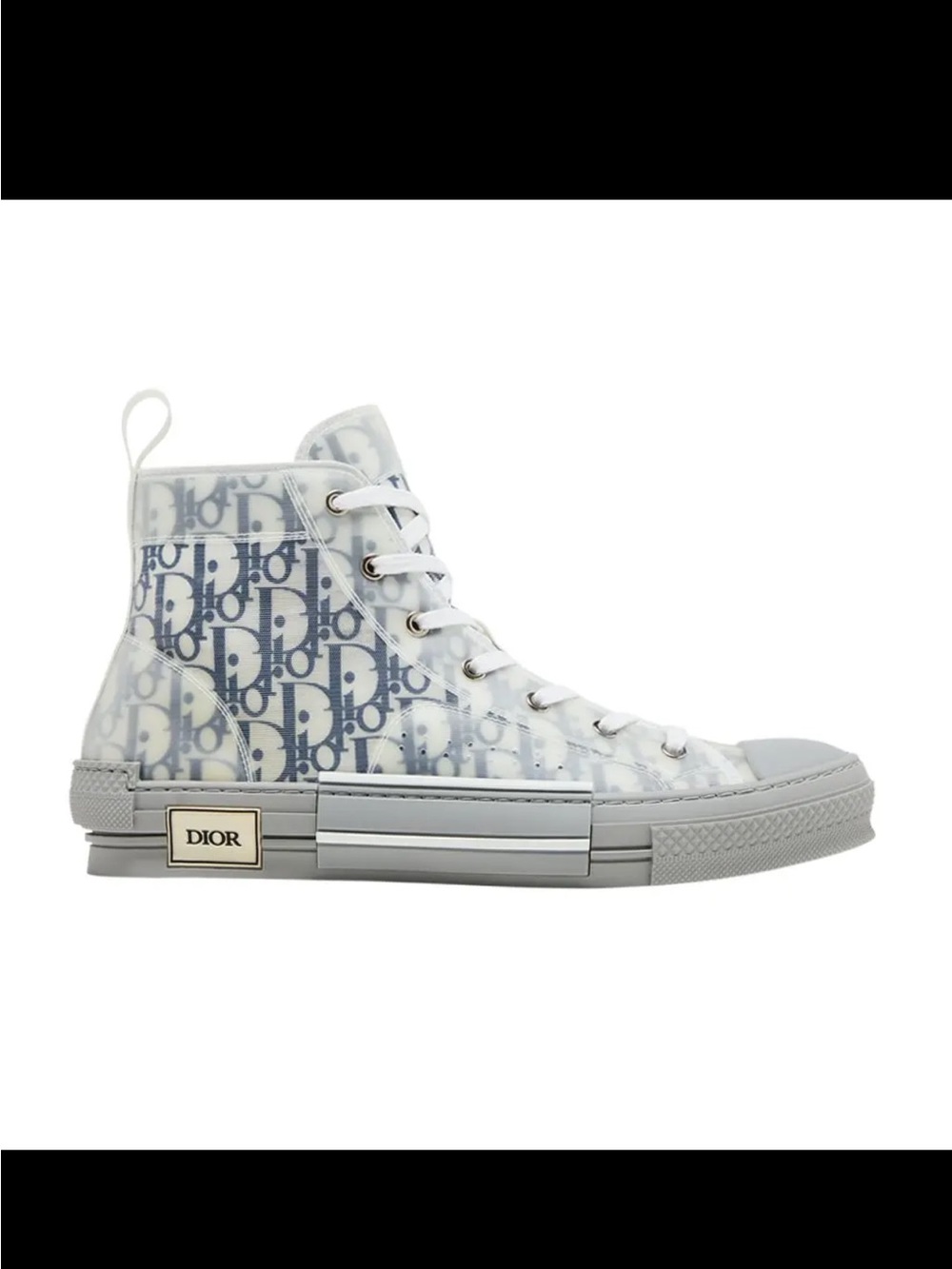Dior Womens Grey High Top Sneakers